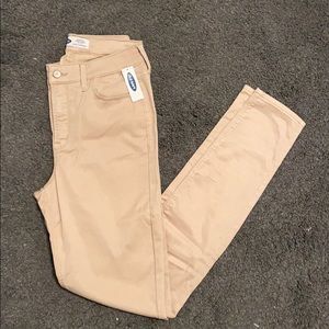 Tan Rockstar Super Skinny high rise pants